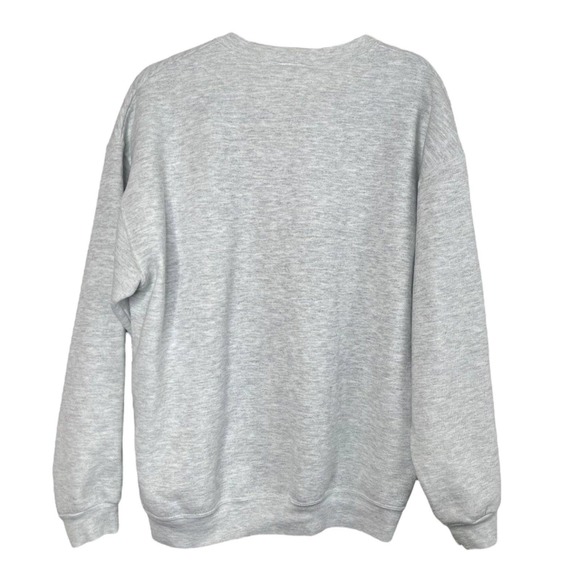 Vintage Y2k Lee Gray Crewneck Sweatshirt with Puppies Labrador Retriever - Picture 2 of 7